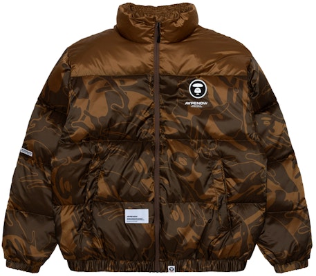 Aape 카모 푸퍼 재킷 - 에이프 로고 & 레터 프린트. AAPDNM7595XXL Order Aape 카모 푸퍼 재킷 - 에이프 로고 & 레터 프린트. AAPDNM7595XXL