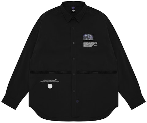 아페 레터 프린트와 작은 로고 캐주얼 긴팔 셔츠. AAPSTM8441XXK Shop 아페 레터 프린트와 작은 로고 캐주얼 긴팔 셔츠. AAPSTM8441XXK