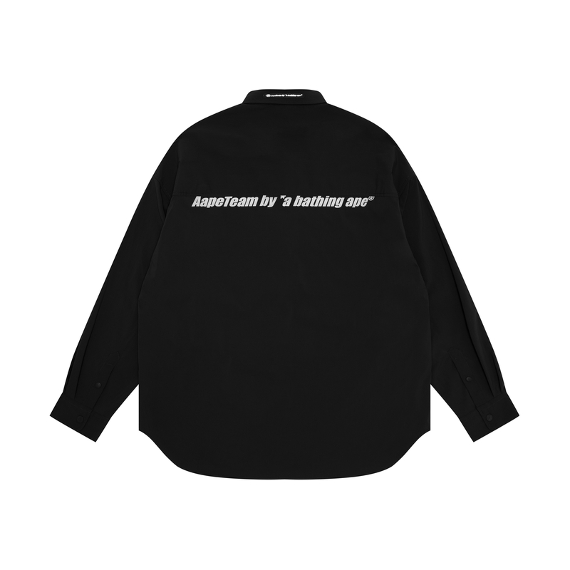 Purchase 아페 레터 프린트와 작은 로고 캐주얼 긴팔 셔츠. AAPSTM8441XXK