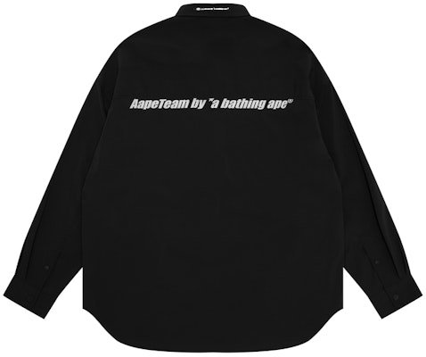 아페 레터 프린트와 작은 로고 캐주얼 긴팔 셔츠. AAPSTM8441XXK Purchase 아페 레터 프린트와 작은 로고 캐주얼 긴팔 셔츠. AAPSTM8441XXK