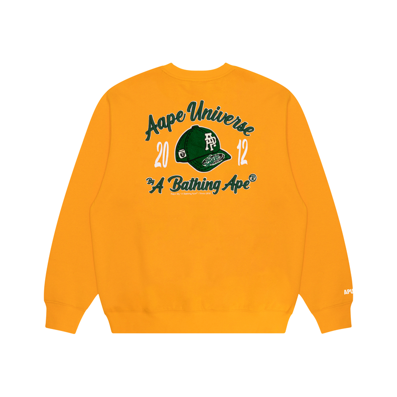 Purchase 에이프 로고 자수 패치 디자인 크루넥 스웻셔츠. AAPSWMA353XXL