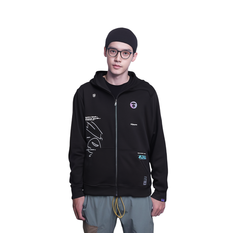Purchase AAPE 패션 캐주얼 집업 후드 롱슬리브 스웨트셔츠. AAPSWM3965XXJ-1