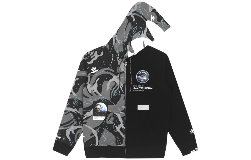 Aape  Fashion Zip-Up Long Sleeve Sweatshirt Casual Jacket. AAPSWM3832XXH