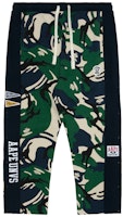 Aape Green Stripe Camo Pants with Ape Face and Side Button Design. AAPPTMA657XBL Aape Green Stripe Camo Pants with Ape Face and Side Button Design. AAPPTMA657XBL