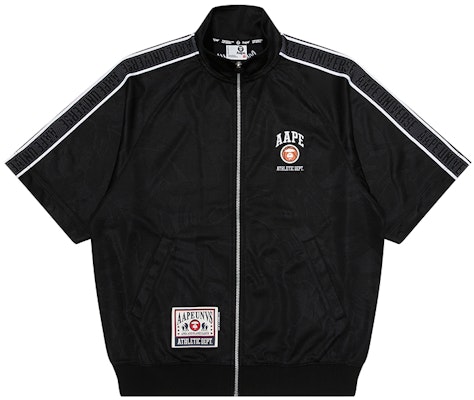 Aape 레터 자수 탈부착 소매 집업 재킷. AAPSWMB302XXM Shop Aape 레터 자수 탈부착 소매 집업 재킷. AAPSWMB302XXM