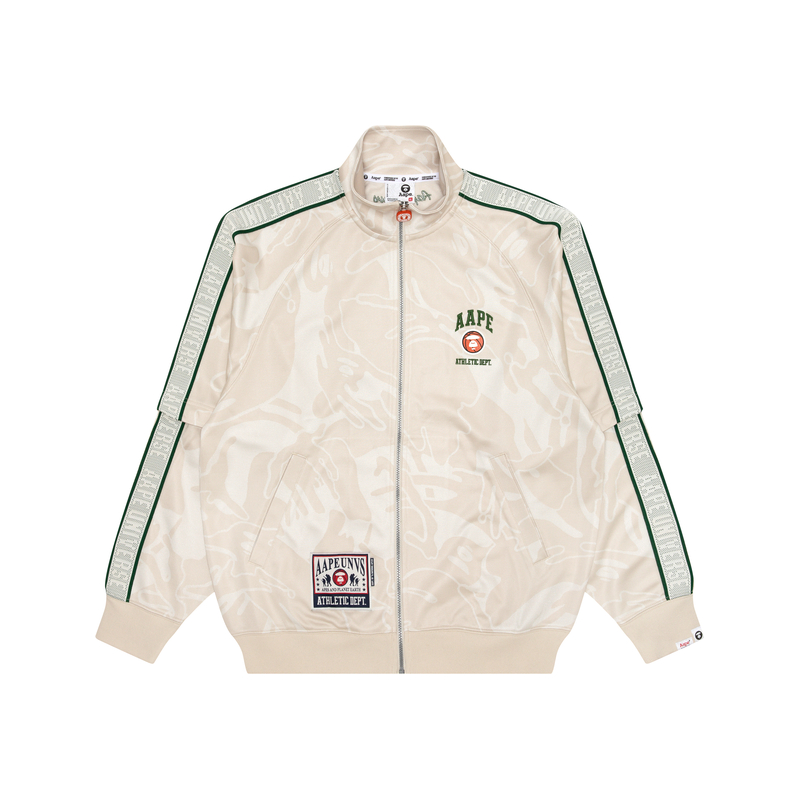 Purchase Aape 레터 자수 탈부착 소매 집업 재킷. AAPSWMB302XXM