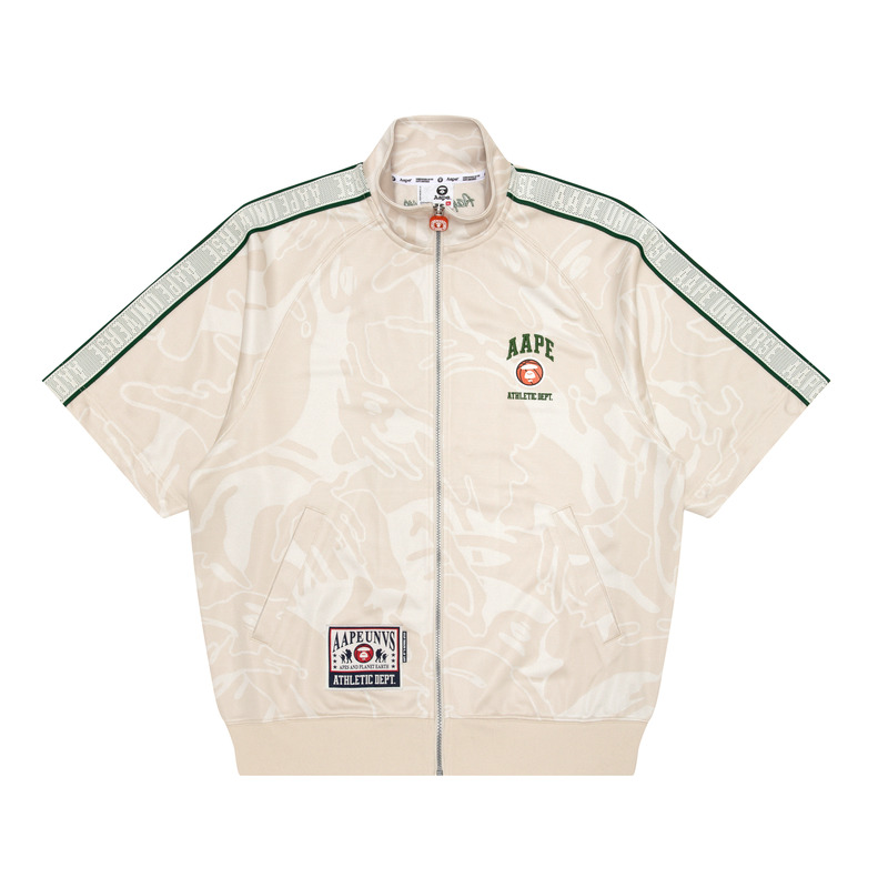 Sizing Aape 레터 자수 탈부착 소매 집업 재킷. AAPSWMB302XXM