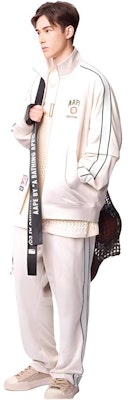 Aape 레터 자수 탈부착 소매 집업 재킷. AAPSWMB302XXM Cheap Aape 레터 자수 탈부착 소매 집업 재킷. AAPSWMB302XXM