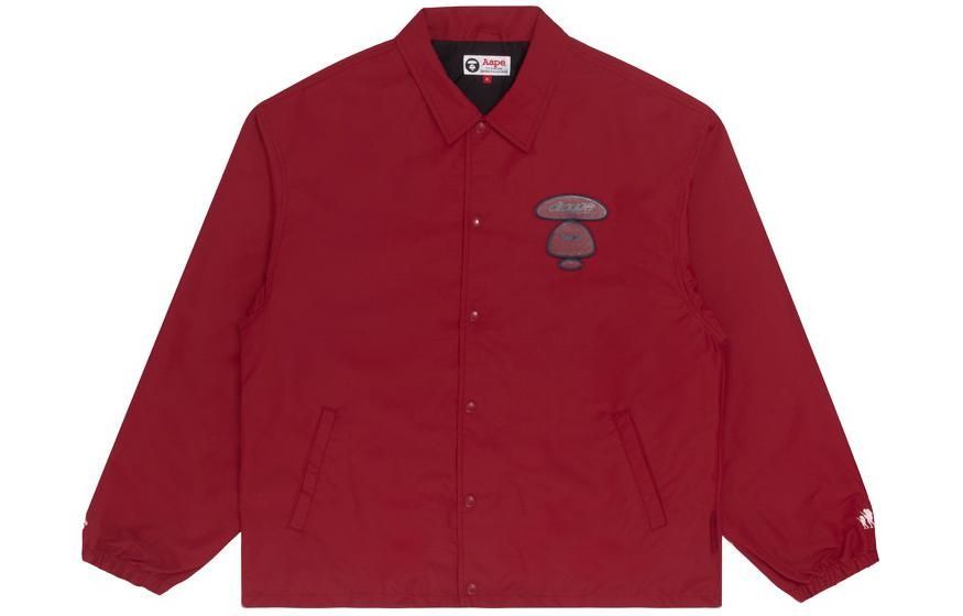 Order Aape 寬鬆版拼色字母印花潮流夾克 AAPLJM7448XXH