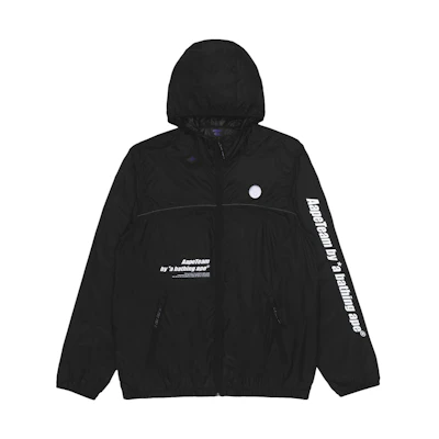 Aape Loose Fit Hoodie Jacket with Logo Print and Zipper Closure. AAPLJM7584XXK