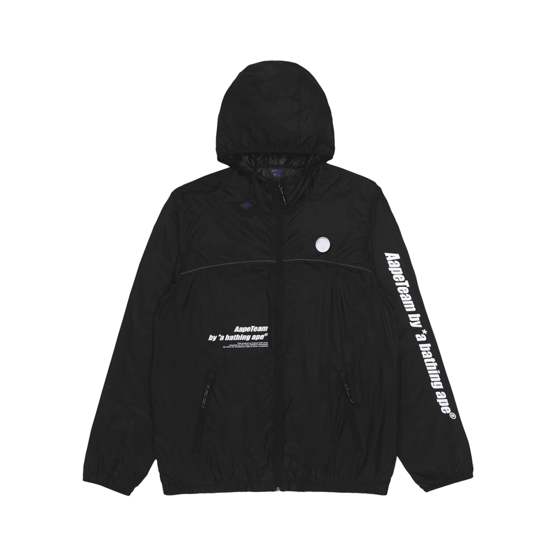 Shop 아페 로고 프린트 지퍼 루즈핏 후드 재킷. AAPLJM7584XXK