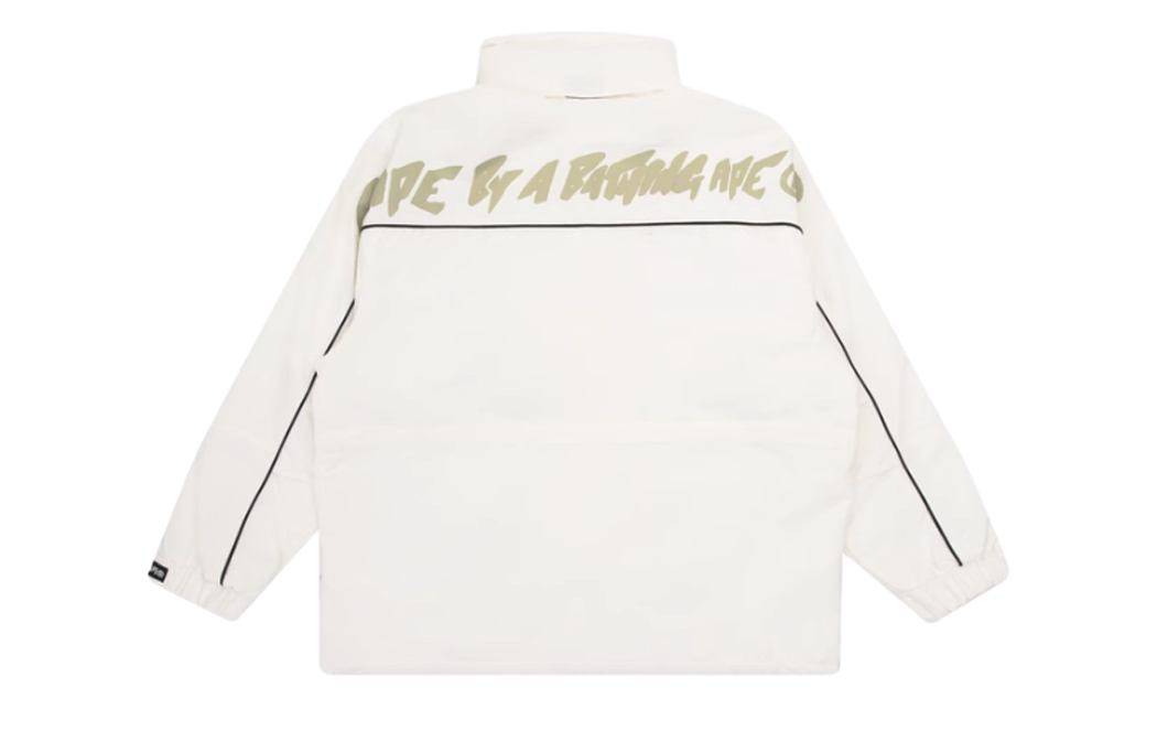 Cheap Jaket Aape Multi-Pocket Patchwork Logo High-Neck dengan Lencana Wajah Kera. AAPJKM7395XXF