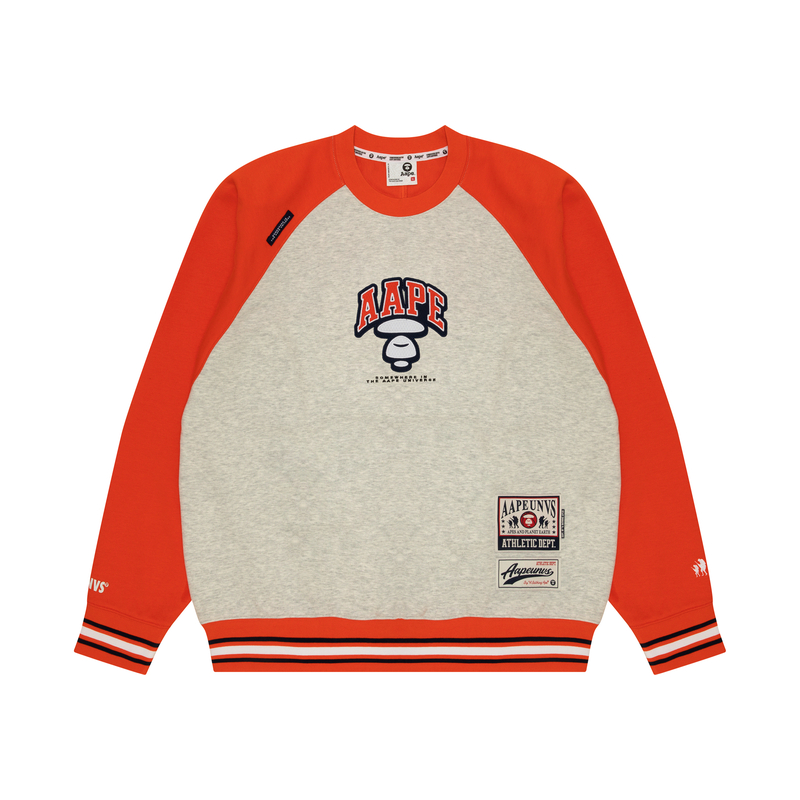Order Aape 오렌지 루즈핏 자수 레터링 크루넥 스웨트셔츠. AAPSWMA399XAM