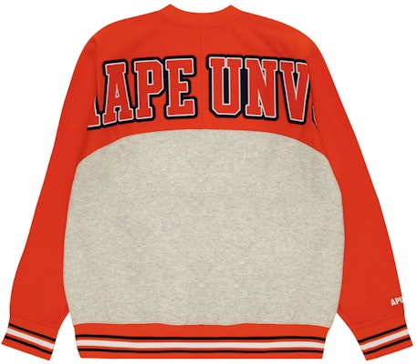 Aape 오렌지 루즈핏 자수 레터링 크루넥 스웨트셔츠. AAPSWMA399XAM Lookbook Aape 오렌지 루즈핏 자수 레터링 크루넥 스웨트셔츠. AAPSWMA399XAM