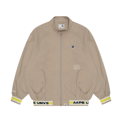 Aape Relaxed Fit Jacket with Ape Face and Letter Embroidery. AAPLJM7643XXM