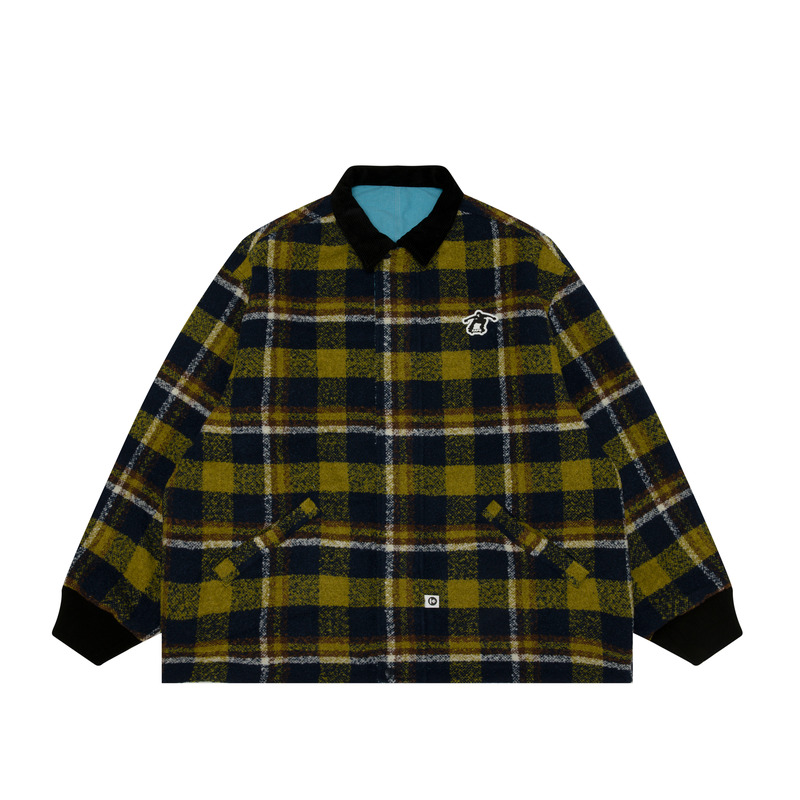 Shop Aape Jaket Lengan Panjang Boleh Balik dengan Rekaan Lencana Ape Face AAPJKM7680XXN