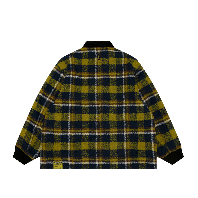 Purchase Aape Jaket Lengan Panjang Boleh Balik dengan Rekaan Lencana Ape Face AAPJKM7680XXN