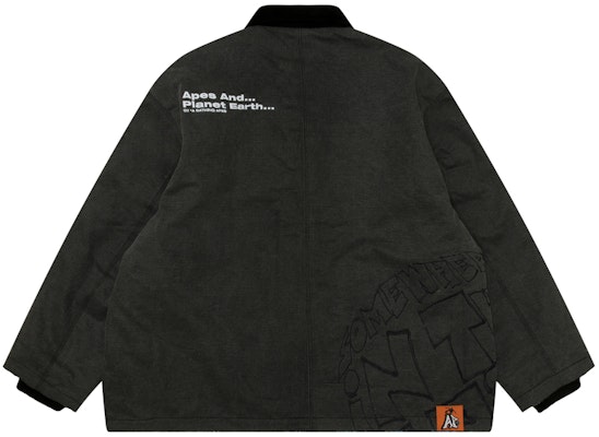 Aape Jaket Lengan Panjang Boleh Balik dengan Rekaan Lencana Ape Face AAPJKM7680XXN Sizing Aape Jaket Lengan Panjang Boleh Balik dengan Rekaan Lencana Ape Face AAPJKM7680XXN