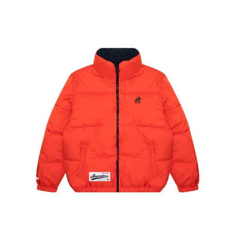 Shop AAPE 리버서블 루즈핏 자수 에이프 로고 자켓. AAPJKM7626XXL
