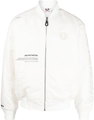 AAPE 솔리드 컬러 로고 패치 야구 카라 집업 재킷. AJK7596XXL Buy AAPE 솔리드 컬러 로고 패치 야구 카라 집업 재킷. AJK7596XXL