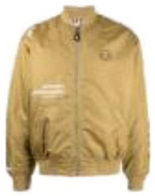 AAPE 솔리드 컬러 로고 패치 야구 카라 집업 재킷. AJK7596XXL Purchase AAPE 솔리드 컬러 로고 패치 야구 카라 집업 재킷. AJK7596XXL