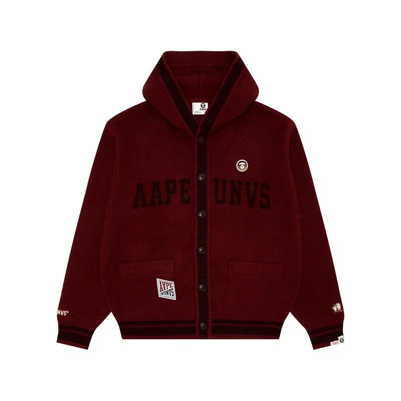 Aape  Solid Color Knit Hoodie with Button Closure AAPKNMC313XXN 圖 4