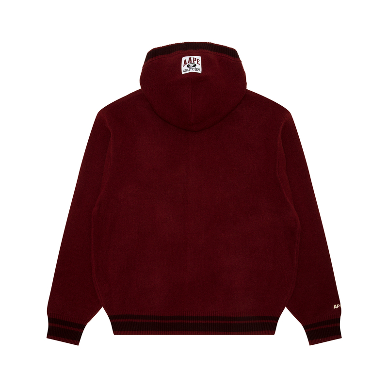Aape  Solid Color Knit Hoodie with Button Closure AAPKNMC313XXN 圖 5