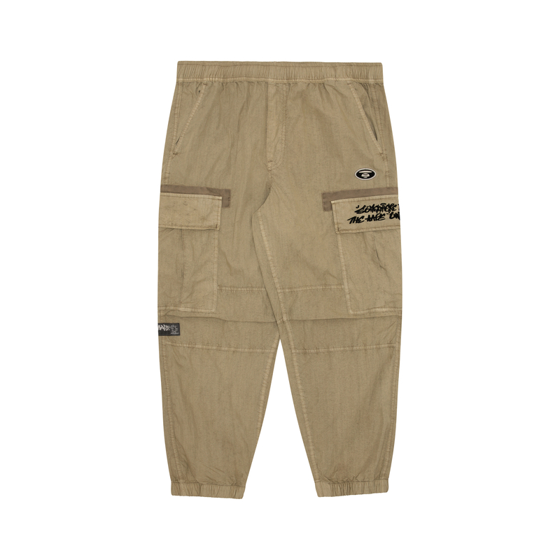 Order 에이프 스트레이트 핏 미드 웨이스트 레터 프린트 캐주얼 팬츠. AAPPTMA678XXM