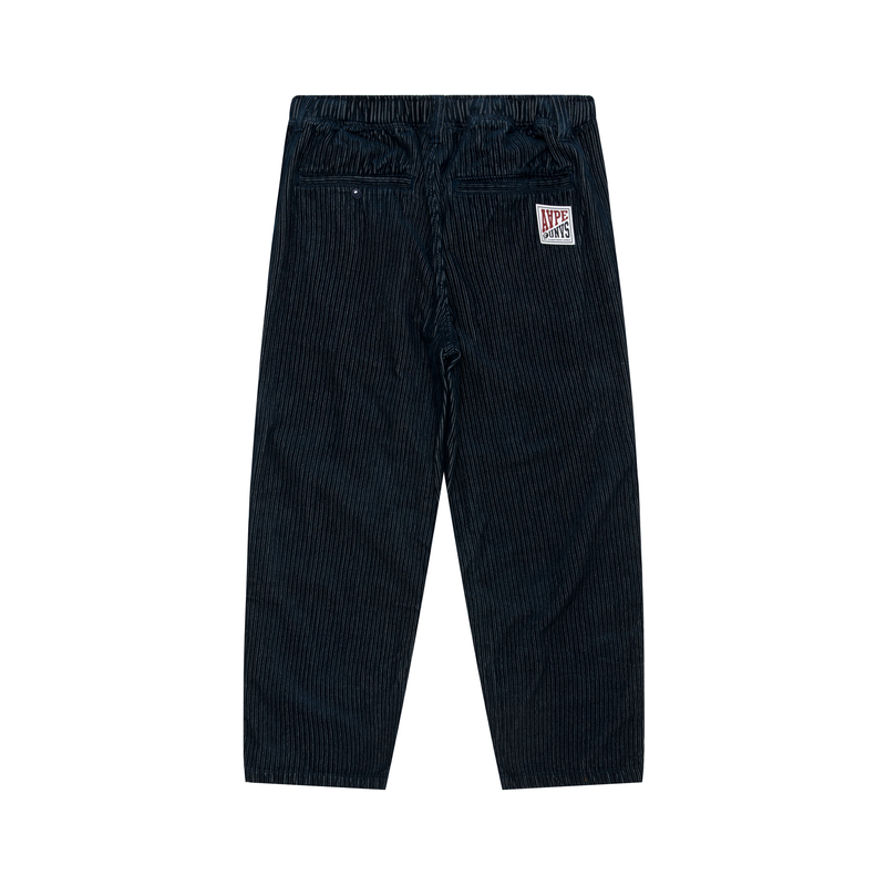 Lookbook 에이프 스트라이프 스트레이트 레그 캐주얼 팬츠. AAPPTMB631XXN