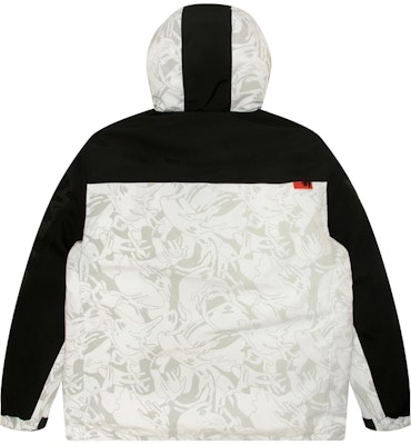 Aape Hoodie Lengan Panjang Putih Kelabu Corak Camo Patch Jaket Bertudung. AAPDNM7605XAL Lookbook Aape Hoodie Lengan Panjang Putih Kelabu Corak Camo Patch Jaket Bertudung. AAPDNM7605XAL