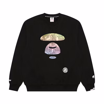 AAPE Ape Camo Logo Graphic Casual Pullover Crewneck Sweatshirt AAPSWMA326XXL