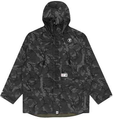 AAPE 남성용 에이프 페이스 배지 레터 프린트 카모 후드 자켓. AAPJKM7390XXF Lookbook AAPE 남성용 에이프 페이스 배지 레터 프린트 카모 후드 자켓. AAPJKM7390XXF