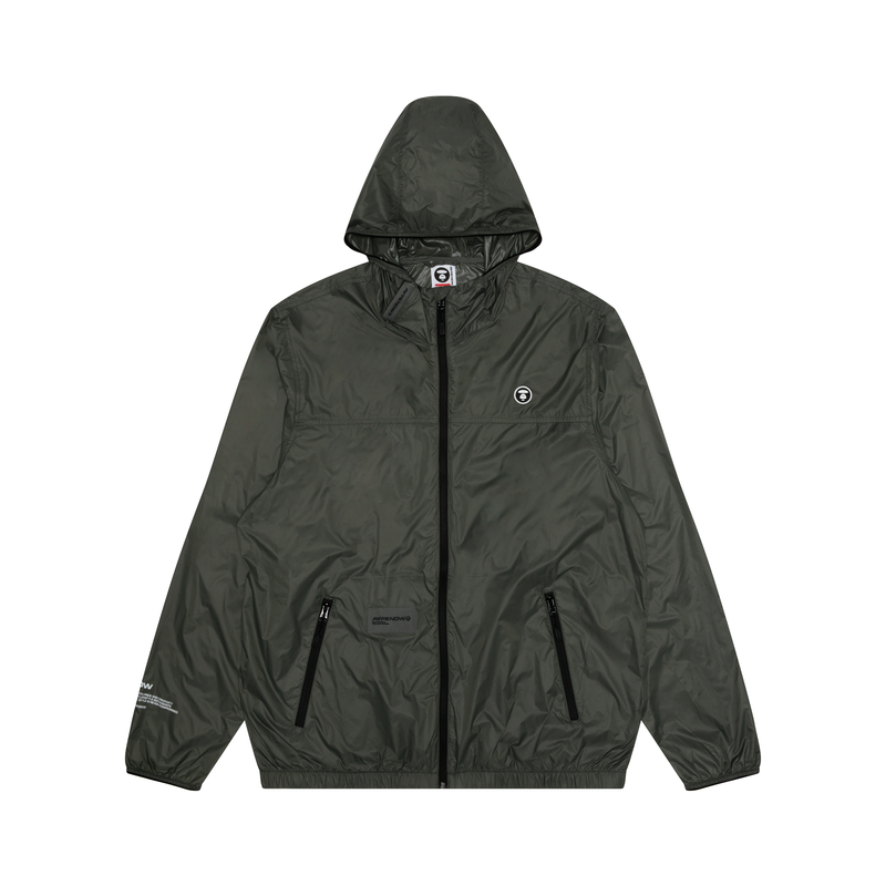 Details for AAPE 에이프 페이스 배지 라이트 립스탑 UV-보호 후디 재킷 AAPLJM7637XXM