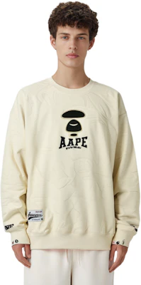 AAPE Ape Face Graphic Crewneck Sweatshirt Casual Wear AAPSWMB385XXN Shop AAPE Ape Face Graphic Crewneck Sweatshirt Casual Wear AAPSWMB385XXN