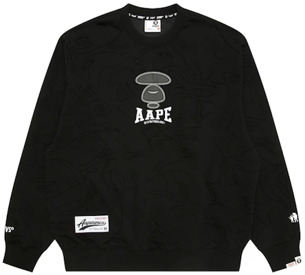 AAPE Ape Face Graphic Crewneck Sweatshirt Casual Wear AAPSWMB385XXN Purchase AAPE Ape Face Graphic Crewneck Sweatshirt Casual Wear AAPSWMB385XXN