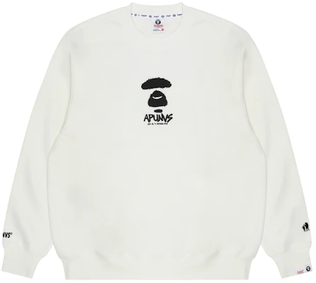 AAPE Ape Face Letter Print Crewneck Casual Long-Sleeve Pullover Sweatshirt AAPSWMA325XXL Lookbook AAPE Ape Face Letter Print Crewneck Casual Long-Sleeve Pullover Sweatshirt AAPSWMA325XXL