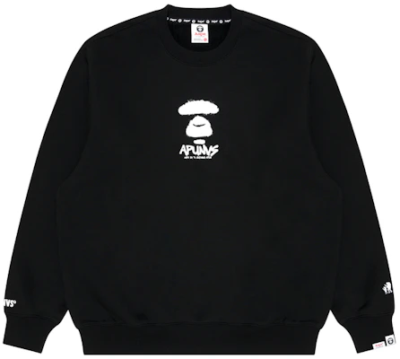 AAPE Ape Face Letter Print Crewneck Casual Long-Sleeve Pullover Sweatshirt AAPSWMA325XXL Purchase AAPE Ape Face Letter Print Crewneck Casual Long-Sleeve Pullover Sweatshirt AAPSWMA325XXL