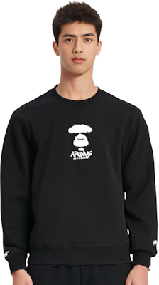 AAPE Ape Face Letter Print Crewneck Casual Long-Sleeve Pullover Sweatshirt AAPSWMA325XXL Details for AAPE Ape Face Letter Print Crewneck Casual Long-Sleeve Pullover Sweatshirt AAPSWMA325XXL