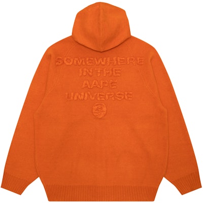 아페 페이스 로고 캐주얼 니트 스웨터. AAPKNMB375XXN Sizing 아페 페이스 로고 캐주얼 니트 스웨터. AAPKNMB375XXN