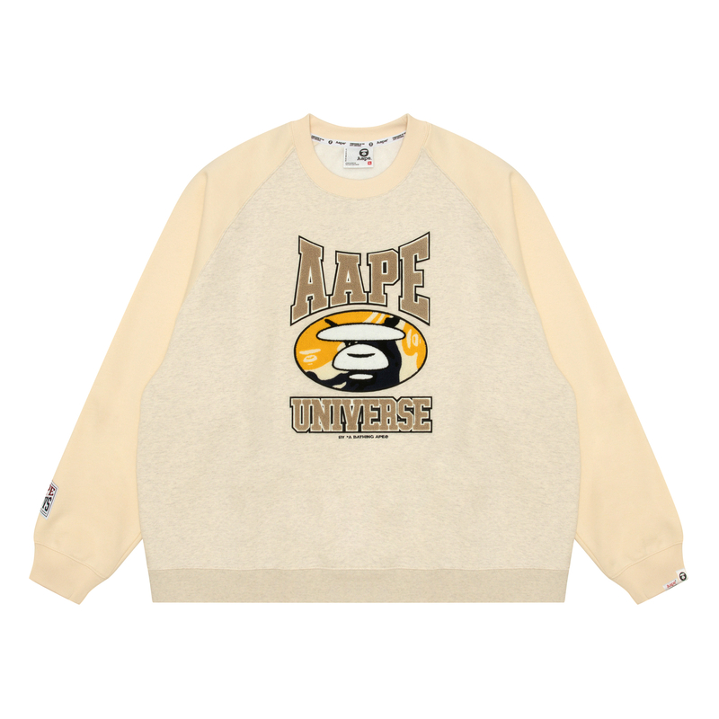 Aape Ape Face Logo Crewneck Sweatshirt AAPSWMB366XXN