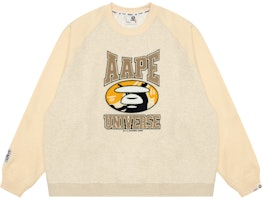 Aape Ape Face Logo Crewneck Sweatshirt AAPSWMB366XXN Aape Ape Face Logo Crewneck Sweatshirt AAPSWMB366XXN