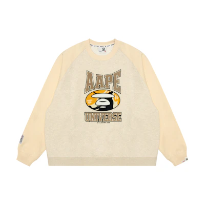 Aape Ape Face Logo Crewneck Sweatshirt AAPSWMB366XXN