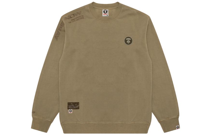 AAPE Ape Face Logo Embroidery Crewneck Sweatshirt Men AAPSWMA307XXL-1