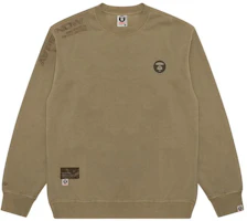 AAPE Ape Face Logo Embroidery Crewneck Sweatshirt Men AAPSWMA307XXL-1 AAPE Ape Face Logo Embroidery Crewneck Sweatshirt Men AAPSWMA307XXL-1