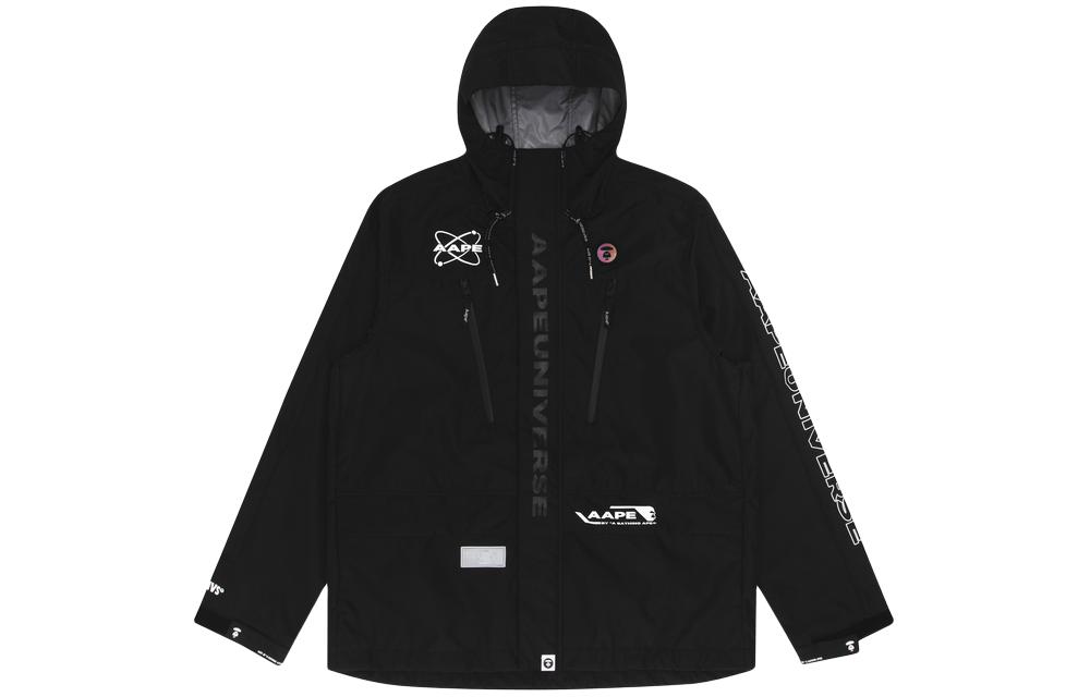 AAPE Ape Face Logo Letter Print Hooded Jacket for Men AAPLJM7355XXE