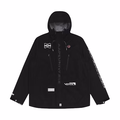 AAPE Ape Face Logo Letter Print Hooded Jacket for Men AAPLJM7355XXE