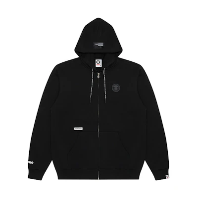 AAPE Ape Face Logo Oversized Hoodie Casual Sweatshirt Black AAPSWMA314XXL