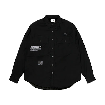 Aape Ape Face Logo Patch Casual Loose Jacket Black BKX. AAPJKM7636XXL