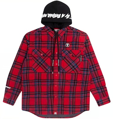 AAPE 에이프 페이스 로고 체크 컬러블록 후드 재킷 긴팔 AAPJKM7397XXF Shop AAPE 에이프 페이스 로고 체크 컬러블록 후드 재킷 긴팔 AAPJKM7397XXF
