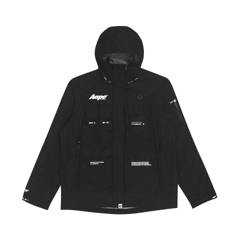 Order AAPE Ape Face Logo Utility Pocket Patchwork Hoodie Jacket AAPLJM7451XXH